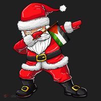Dabbing Santa Claus From Palestine Xmas Gift Women's Sweatshirt thumb 2