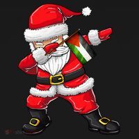 Dabbing Santa Claus From Palestine Xmas Gift Backpack thumb 2