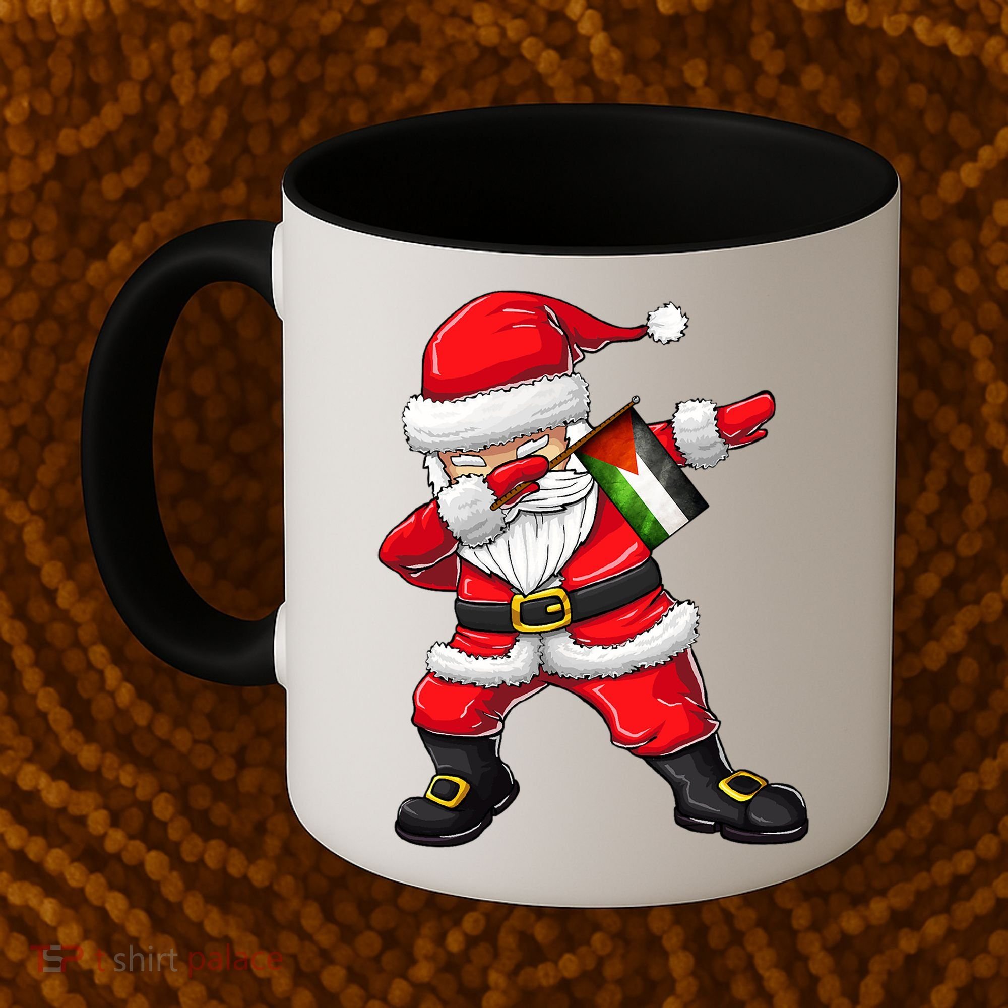 Dabbing Santa Claus From Palestine Xmas Gift Coffee Mug