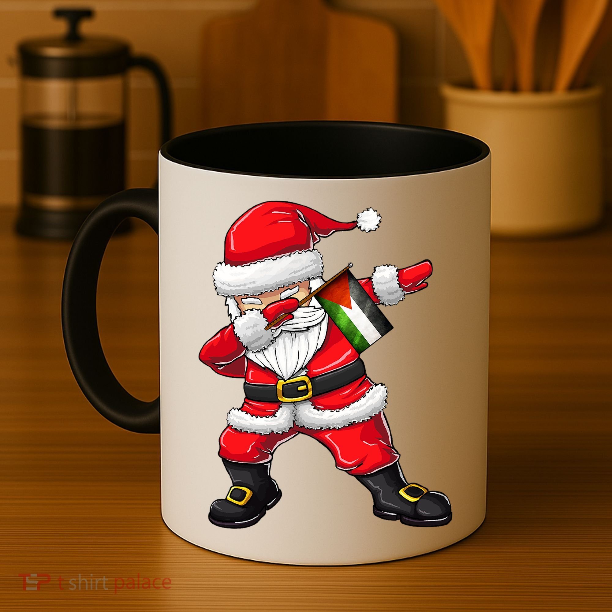 Dabbing Santa Claus From Palestine Xmas Gift Coffee Mug