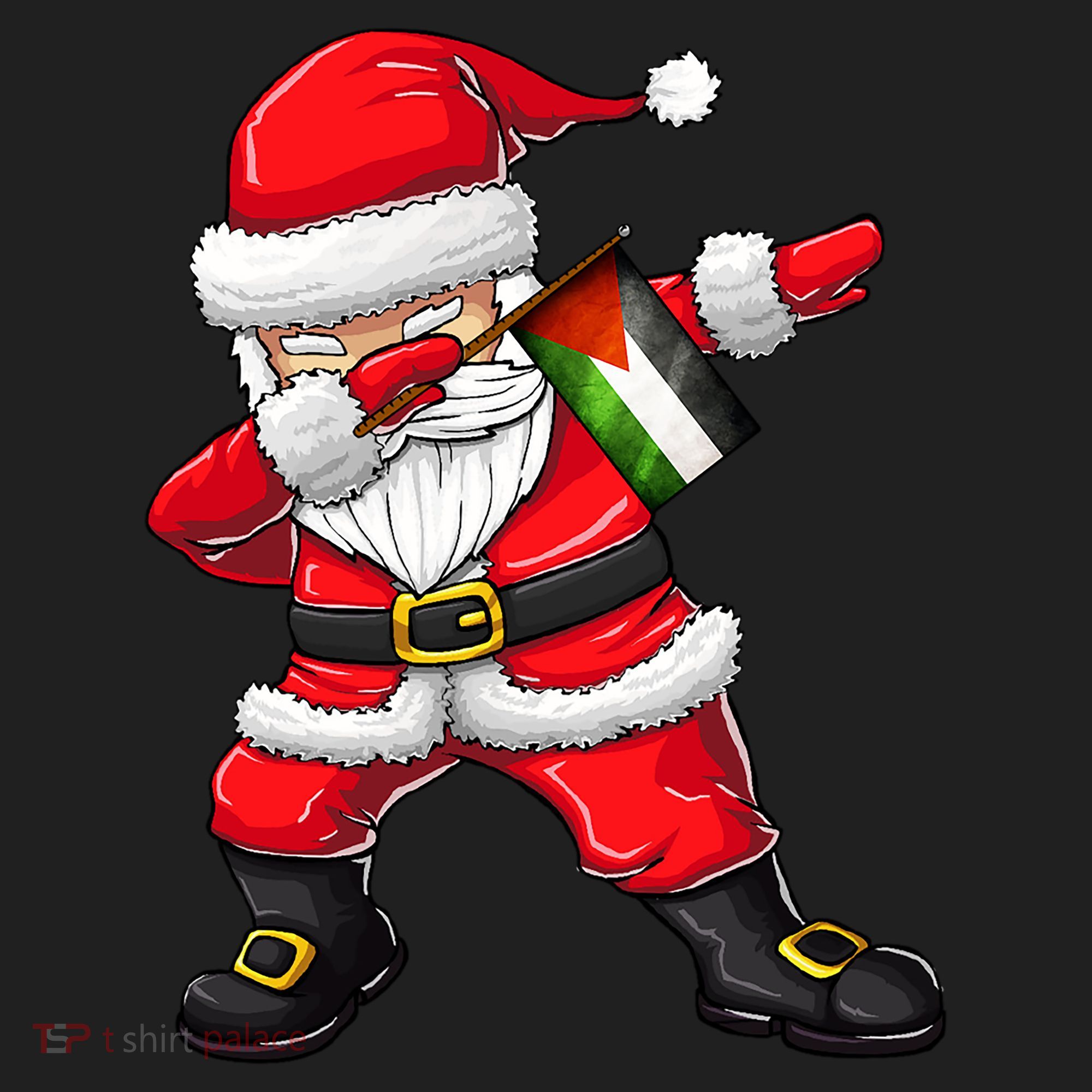 Dabbing Santa Claus From Palestine Xmas Gift Hat