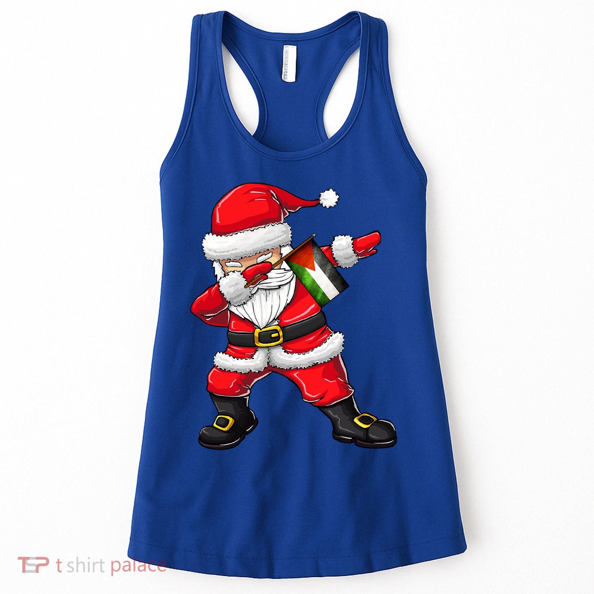 Dabbing Santa Claus From Palestine Xmas Gift Women's Tank Top