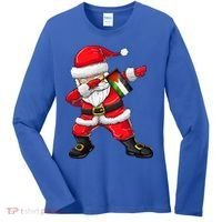 Dabbing Santa Claus From Palestine Xmas Gift Women's Long Sleeve Shirt thumb 0