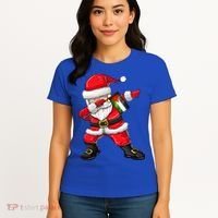 Dabbing Santa Claus From Palestine Xmas Gift Women's T-Shirt thumb 4