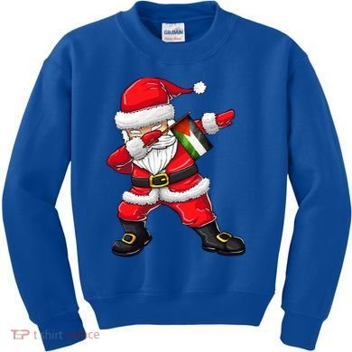 Dabbing Santa Claus From Palestine Xmas Gift Kids Sweatshirt