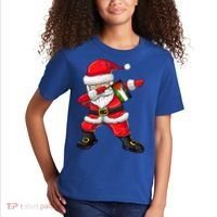 Dabbing Santa Claus From Palestine Xmas Gift Kids T-Shirt thumb 2