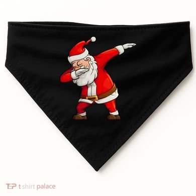 Dabbing Santa Claus USA-Made Doggie Bandana
