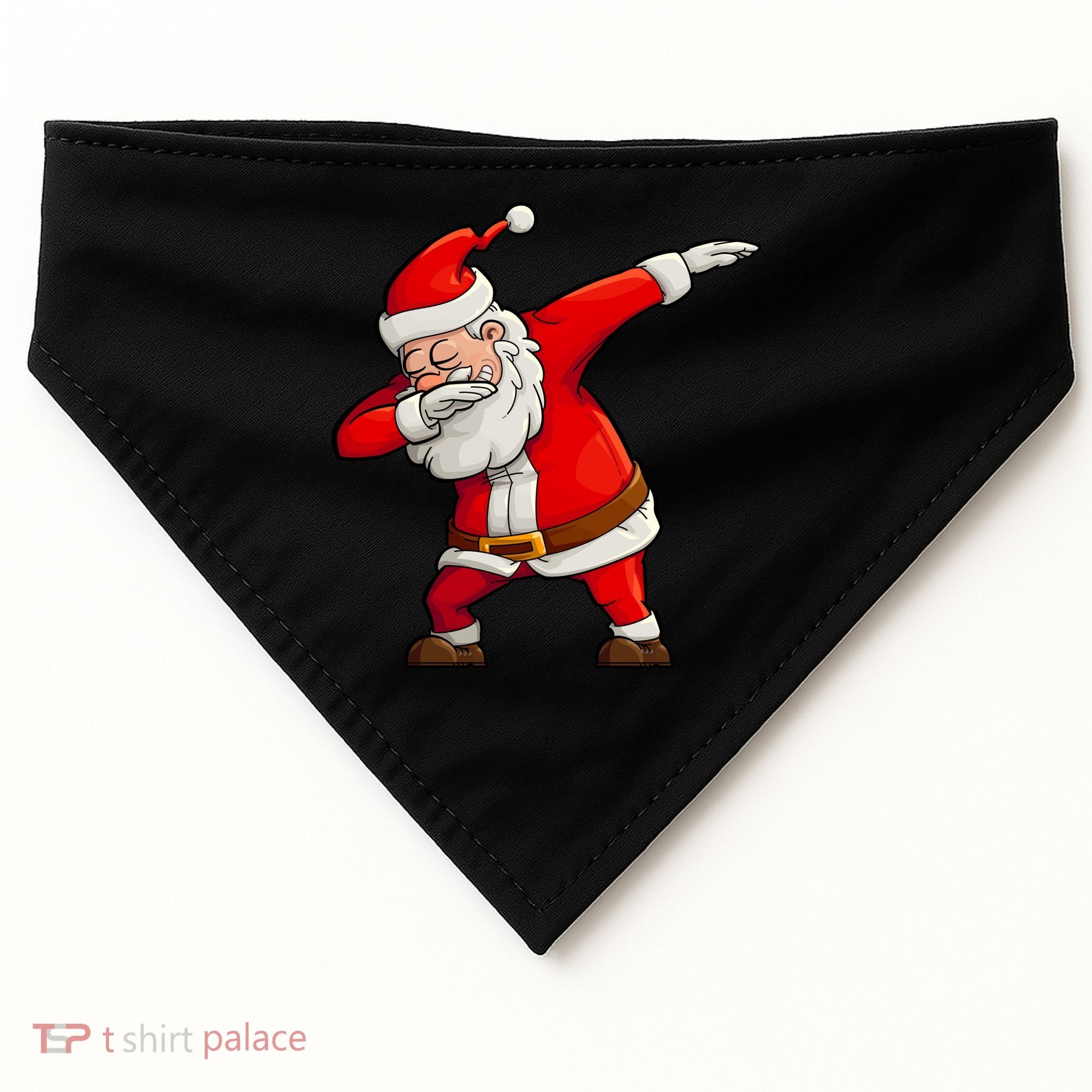 Dabbing Santa Claus USA-Made Doggie Bandana