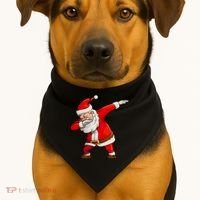 Dabbing Santa Claus USA-Made Doggie Bandana thumb 1