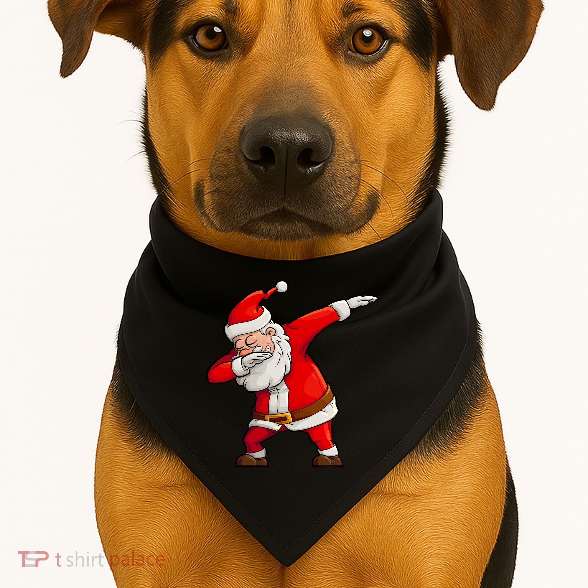 Dabbing Santa Claus USA-Made Doggie Bandana