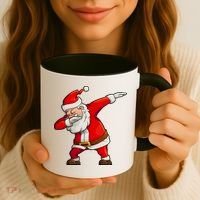 Dabbing Santa Claus Coffee Mug thumb 3