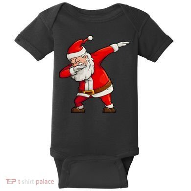 Dabbing Santa Claus Baby Bodysuit