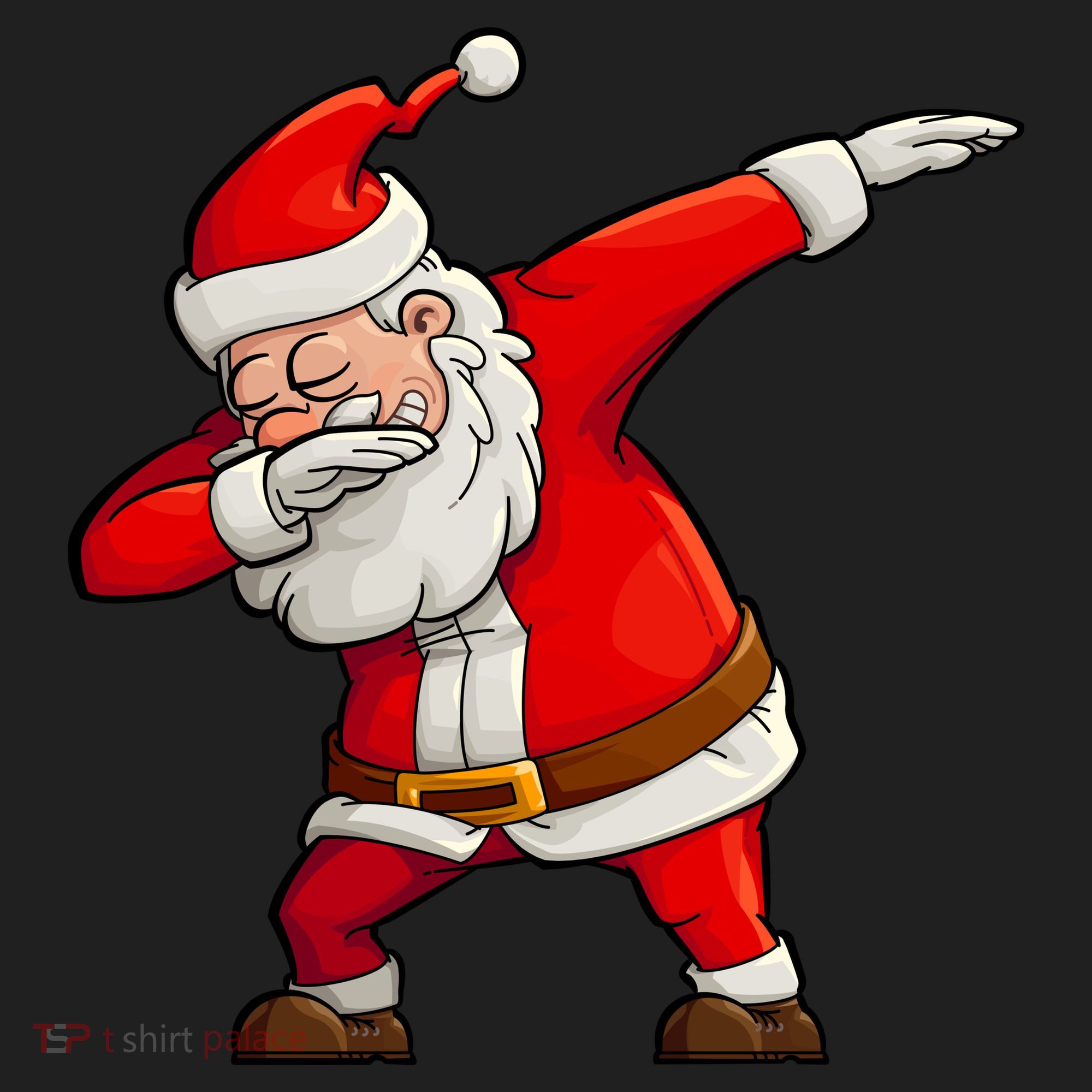 Dabbing Santa Claus Golf Towel
