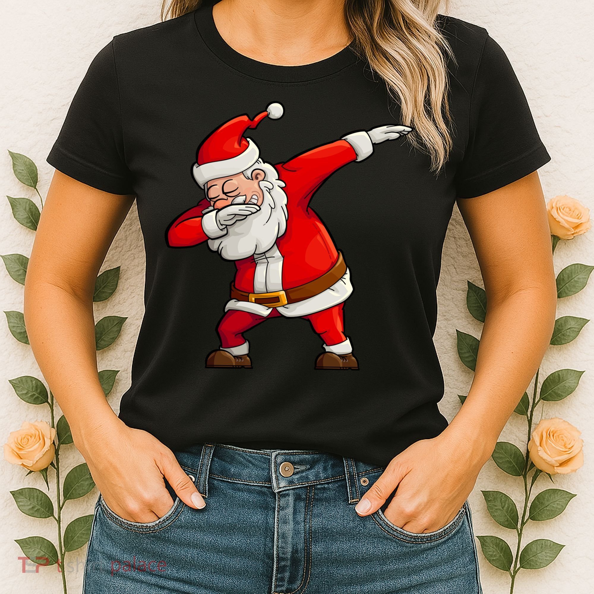 Dabbing Santa Claus Women's T-Shirt