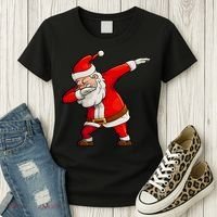 Dabbing Santa Claus Women's T-Shirt thumb 3