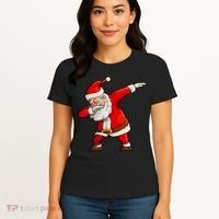 Dabbing Santa Claus Women's T-Shirt thumb 4