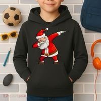 Dabbing Santa Claus Kids Hoodie thumb 2