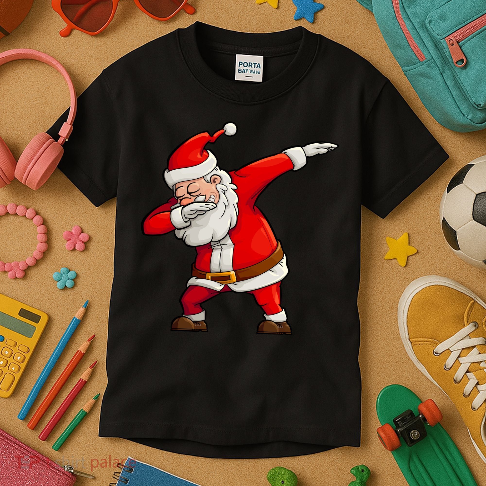 Dabbing Santa Claus Kids T-Shirt