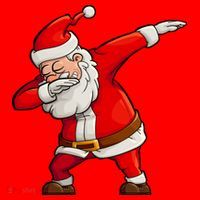 Dabbing Santa Claus Santa Hat thumb 1