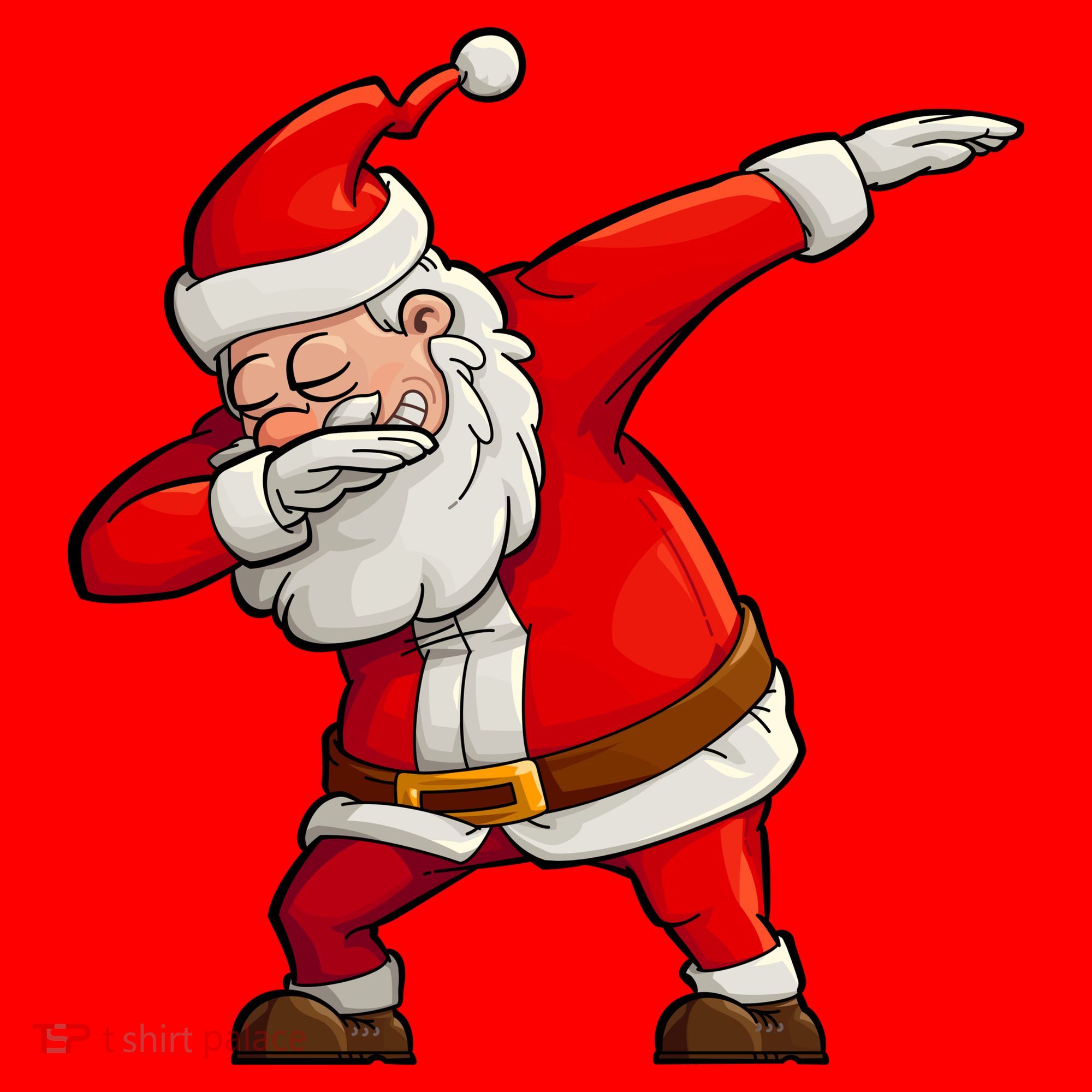 Dabbing Santa Claus Santa Hat