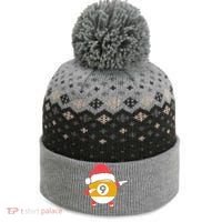 Dabbing Santa Claus Christmas Funny Pool Billiards Xmas Sport The Baniff Cuffed Pom Beanie thumb 0