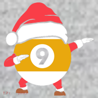 Dabbing Santa Claus Christmas Funny Pool Billiards Xmas Sport The Baniff Cuffed Pom Beanie thumb 2