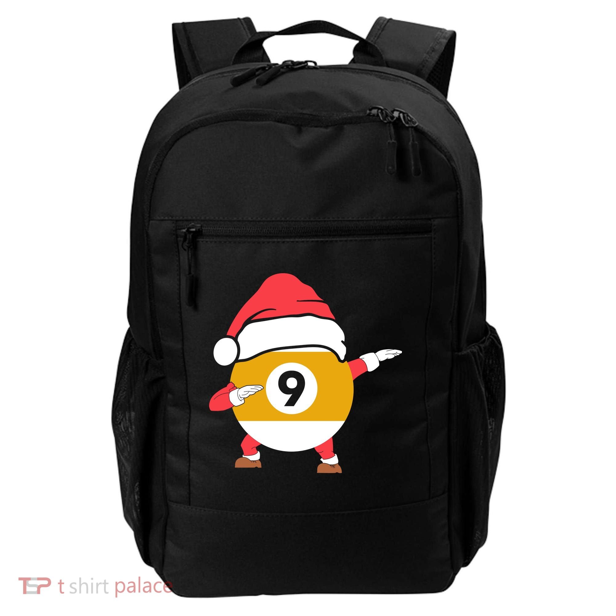 Dabbing Santa Claus Christmas Funny Pool Billiards Xmas Sport Backpack