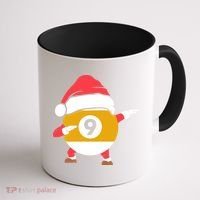 Dabbing Santa Claus Christmas Funny Pool Billiards Xmas Sport Coffee Mug thumb 1
