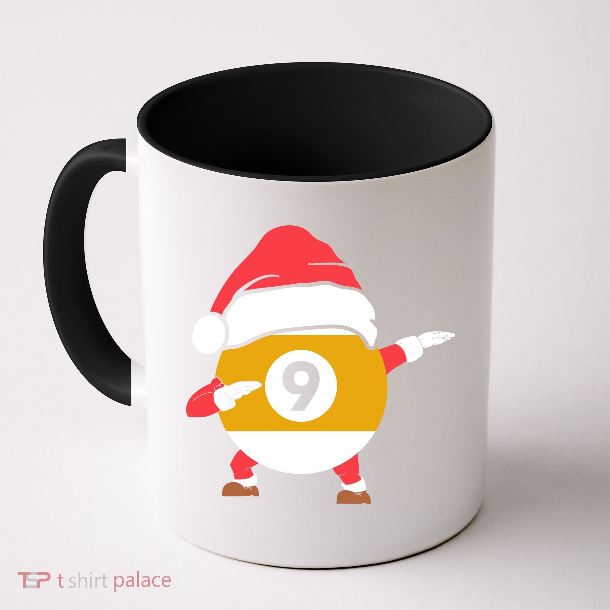 Dabbing Santa Claus Christmas Funny Pool Billiards Xmas Sport Coffee Mug