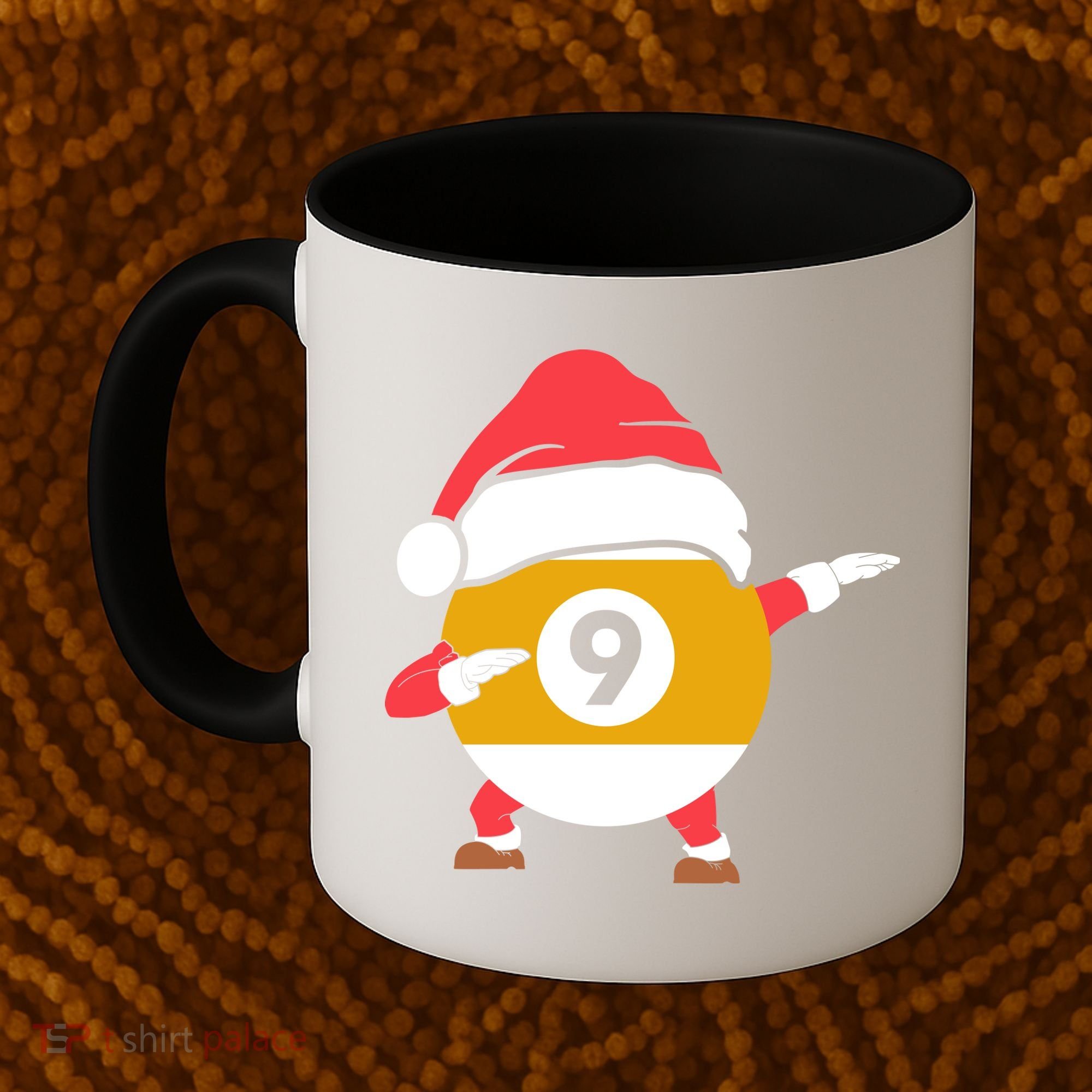 Dabbing Santa Claus Christmas Funny Pool Billiards Xmas Sport Coffee Mug