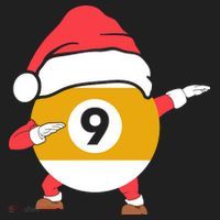 Dabbing Santa Claus Christmas Funny Pool Billiards Xmas Sport Beanie thumb 2