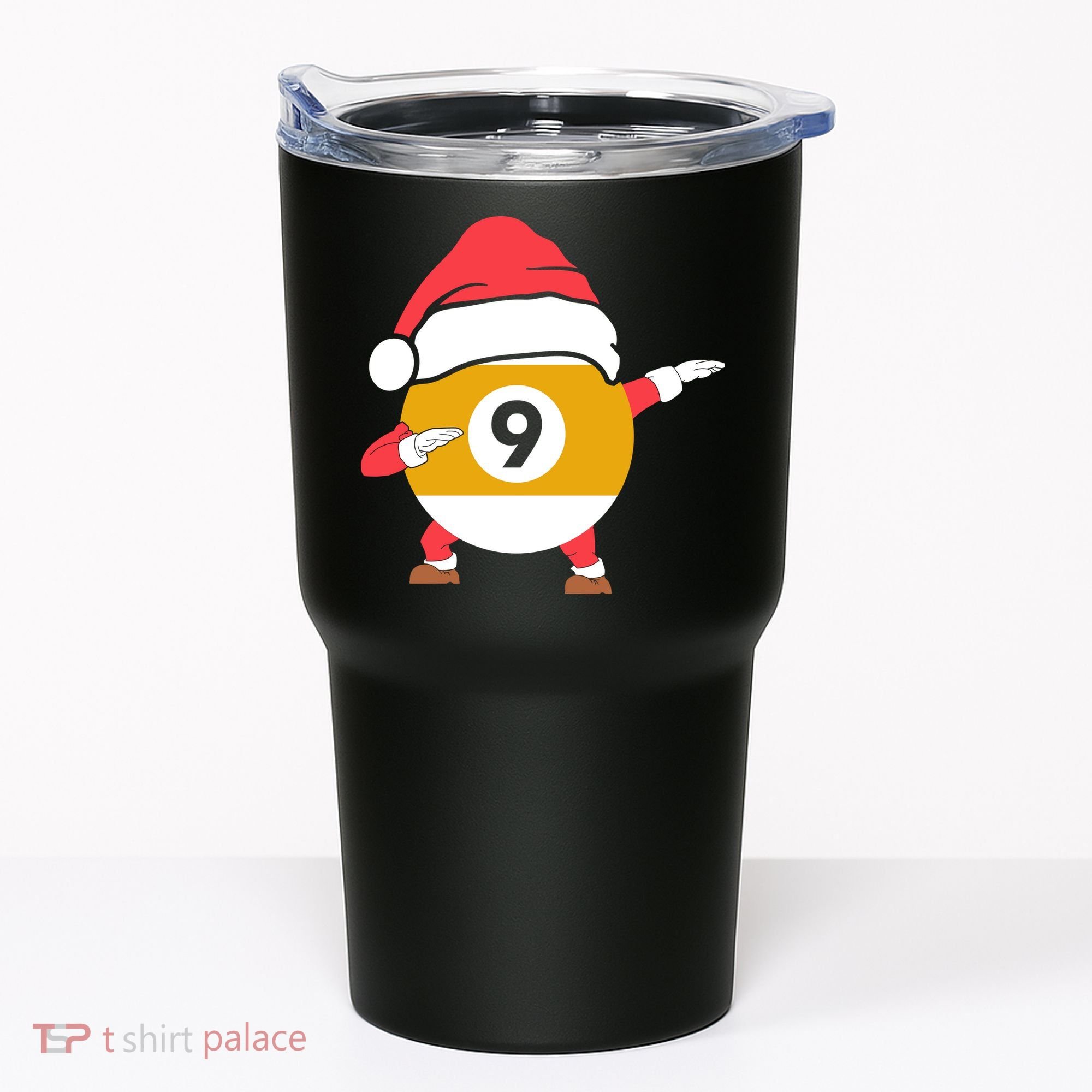 Dabbing Santa Claus Christmas Funny Pool Billiards Xmas Sport Tumbler
