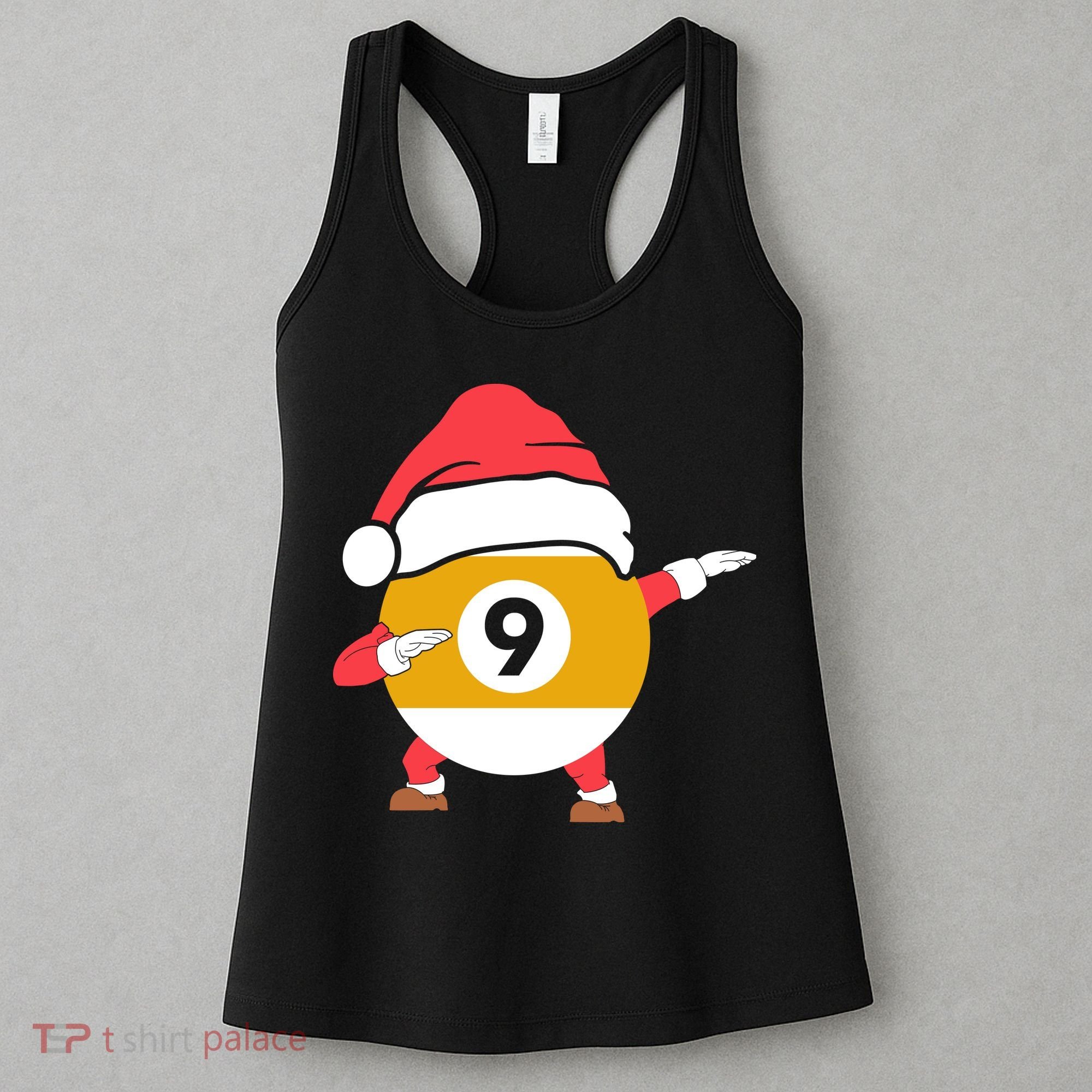 Dabbing Santa Claus Christmas Funny Pool Billiards Xmas Sport Women's Tank Top