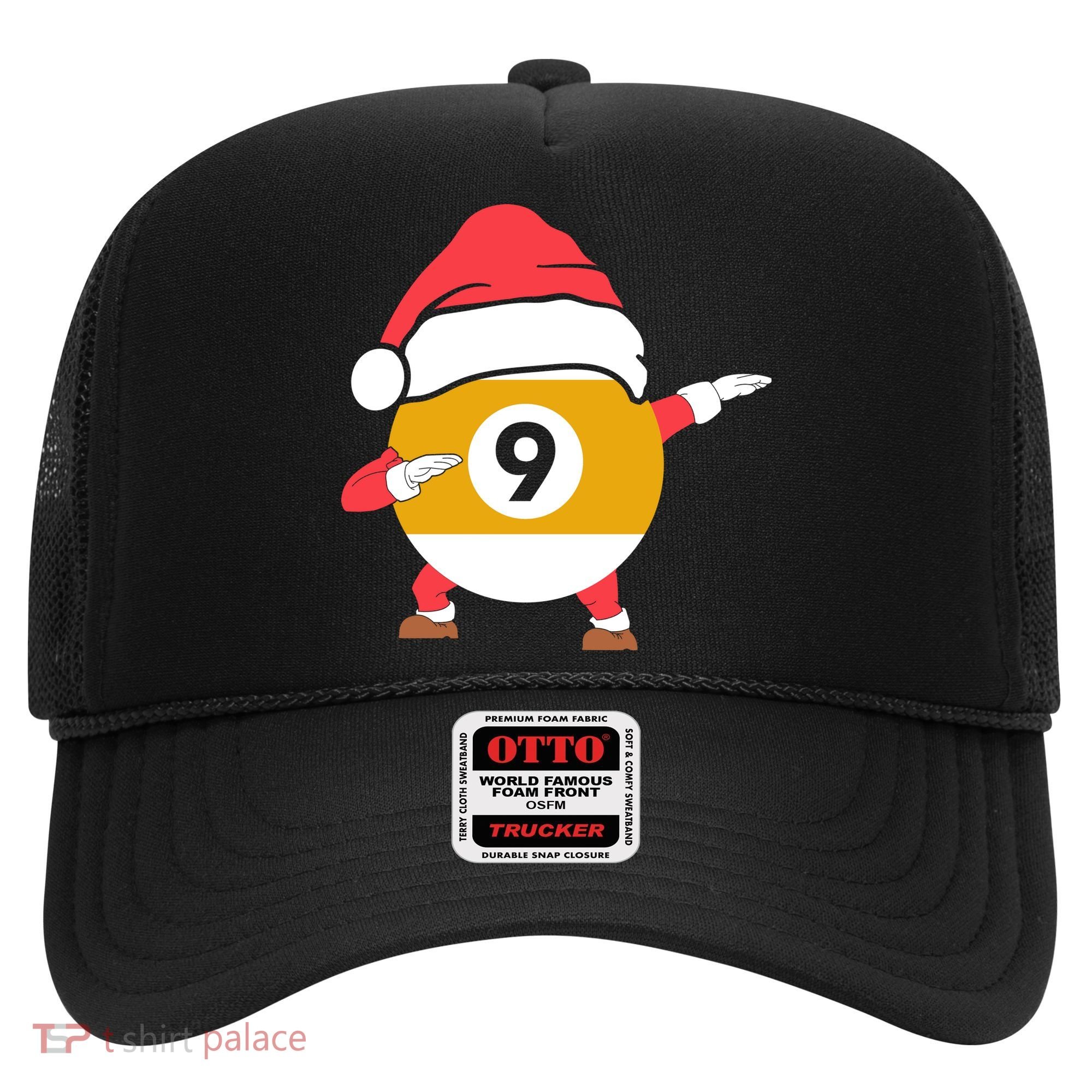 Dabbing Santa Claus Christmas Funny Pool Billiards Xmas Sport Hat