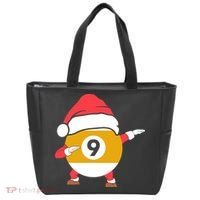Dabbing Santa Claus Christmas Funny Pool Billiards Xmas Sport Tote Bag thumb 0