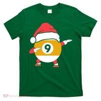 Dabbing Santa Claus Christmas Funny Pool Billiards Xmas Sport T-Shirt thumb 0
