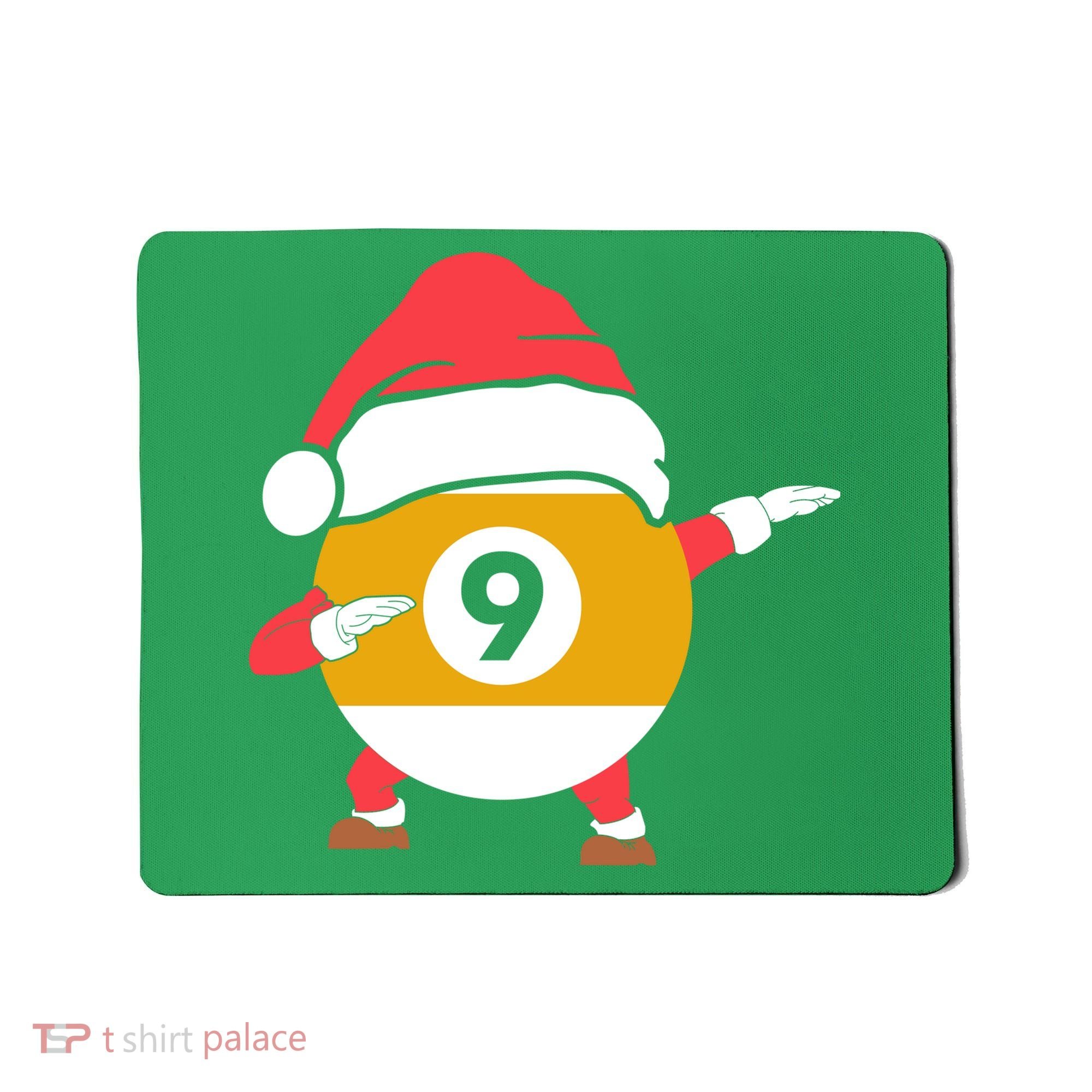 Dabbing Santa Claus Christmas Funny Pool Billiards Xmas Sport Mousepad