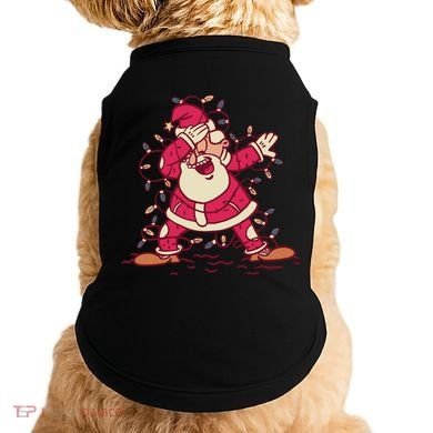 Dabbing Santa Cartoon Doggie Tank
