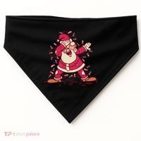 Dabbing Santa Cartoon USA-Made Doggie Bandana thumb 0