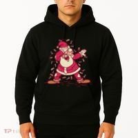 Dabbing Santa Cartoon Hoodie thumb 2