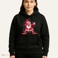 Dabbing Santa Cartoon Hoodie thumb 5