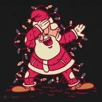 Dabbing Santa Cartoon Bucket Hat thumb 4