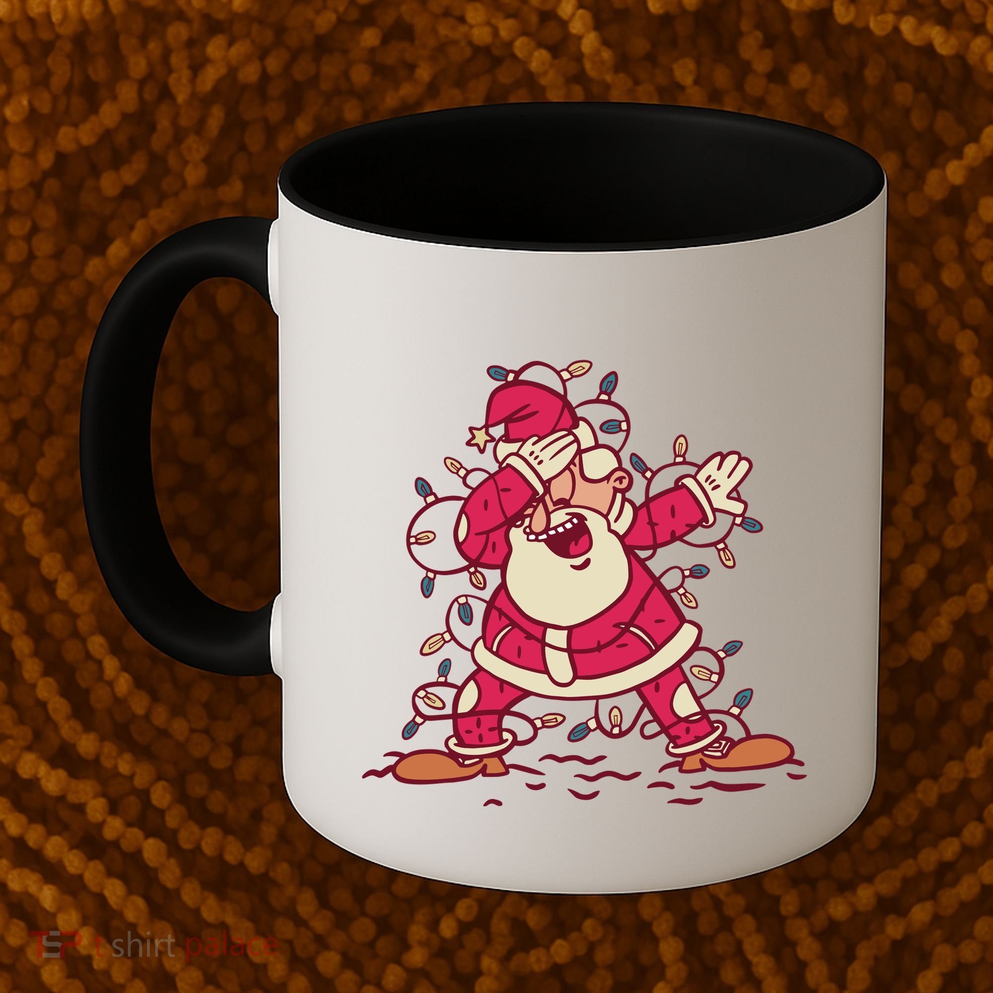 Dabbing Santa Cartoon Coffee Mug