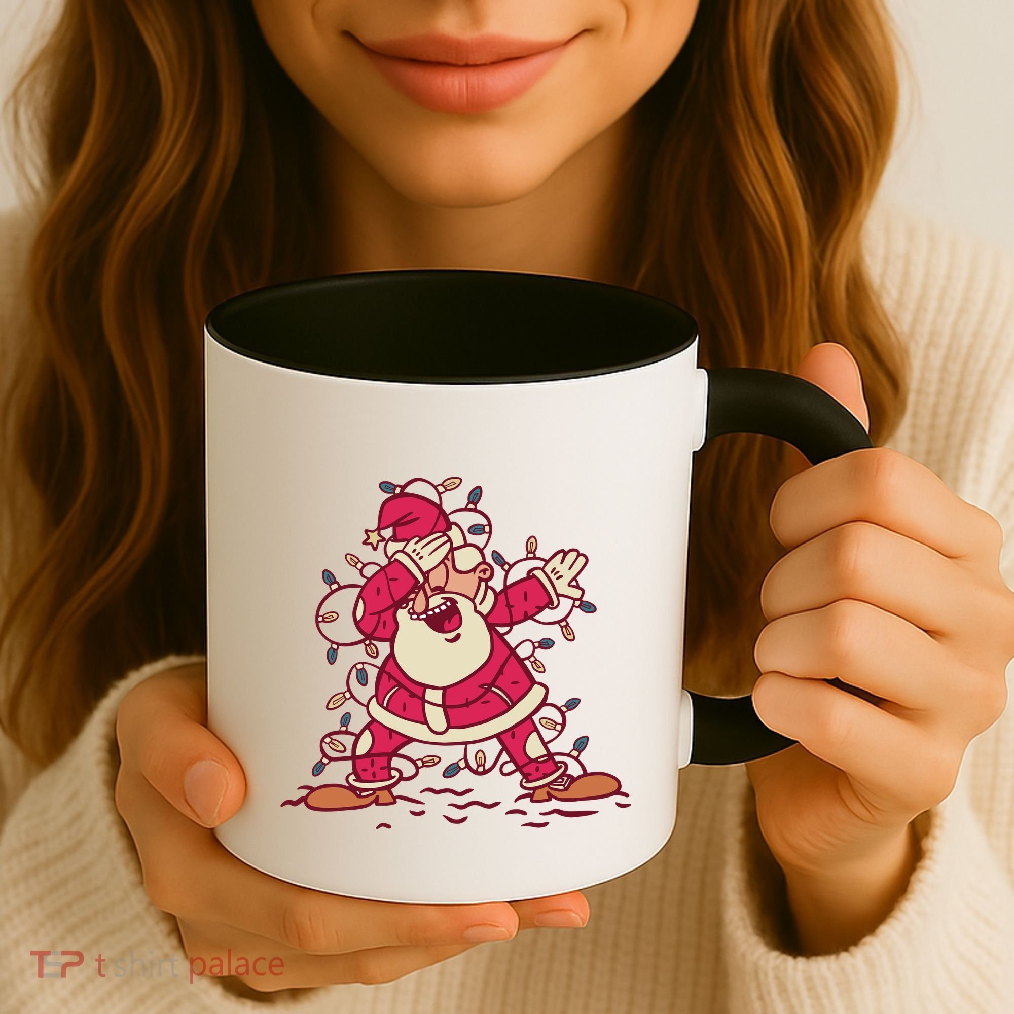 Dabbing Santa Cartoon Coffee Mug