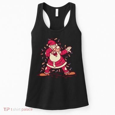 Dabbing Santa Cartoon Women's Tank Top
