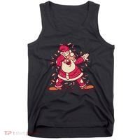 Dabbing Santa Cartoon Tank Top thumb 0