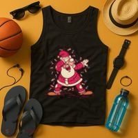 Dabbing Santa Cartoon Tank Top thumb 4