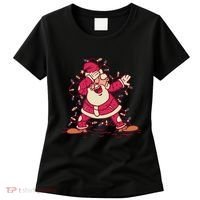 Dabbing Santa Cartoon Women's T-Shirt thumb 0