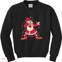 Dabbing Santa Cartoon Kids Sweatshirt thumb 0