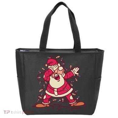Dabbing Santa Cartoon Tote Bag